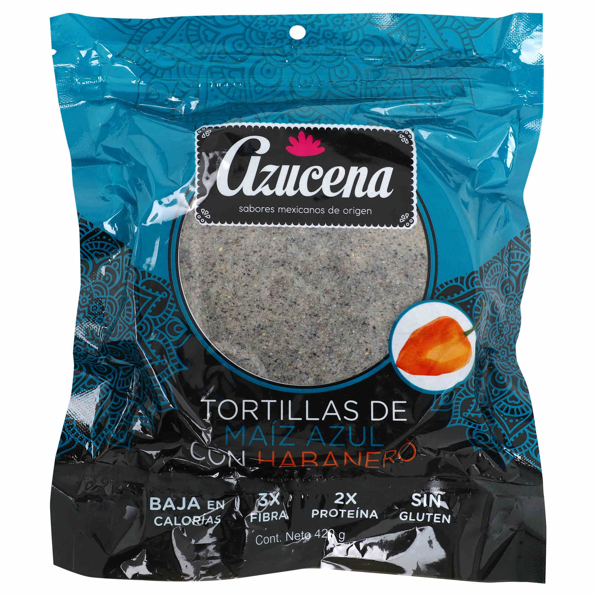 Tortilla de maiz Azucena Azul Habanero 420 Gr - 7 Eleven | Grupo Iconn