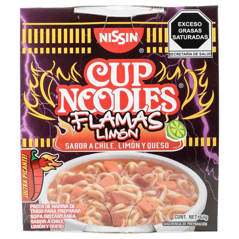 Nissin Cup Noodles Flamas Limon 64 G 7 Eleven Grupo Iconn