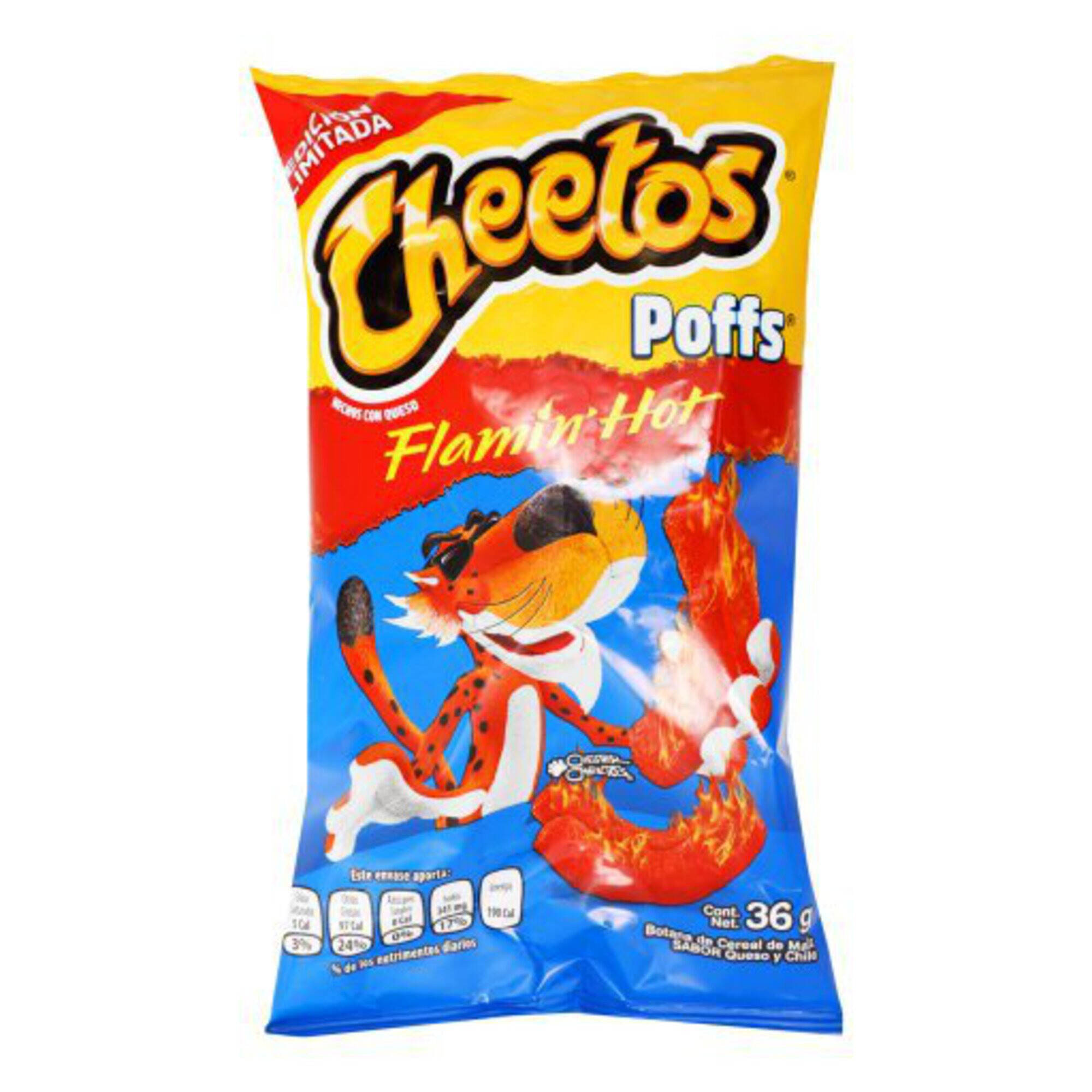 Botana Sabritas Cheetos Poffs Flamin Hot 36 Gr - 7 Eleven | Grupo Iconn